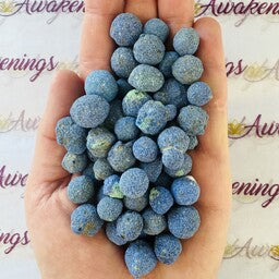 Azurite 'Blueberries' Nodules - Tumbled