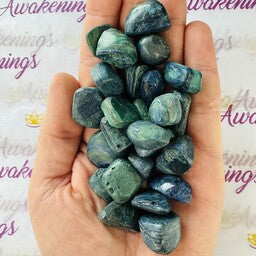 Azurite with Malachite (Matte) - Tumbled