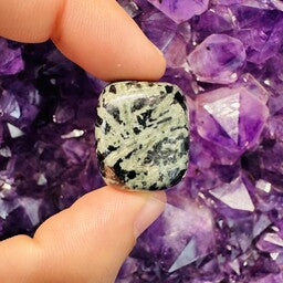 Black & Green Tourmaline - Tumbled