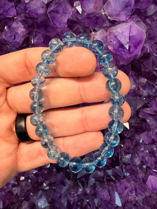 Blue Topaz (Treated) Bracelet - 8mm