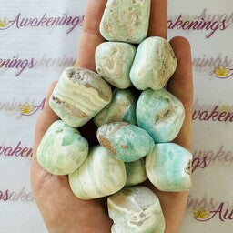 Blue Aragonite Large - Tumbled