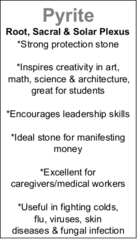 Triplite Wagnerite in Pyrite - Tumbled