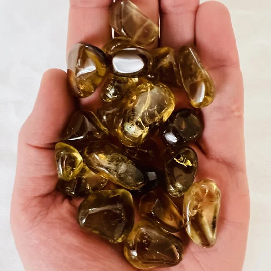 Whiskey Yellow Quartz - Tumbled