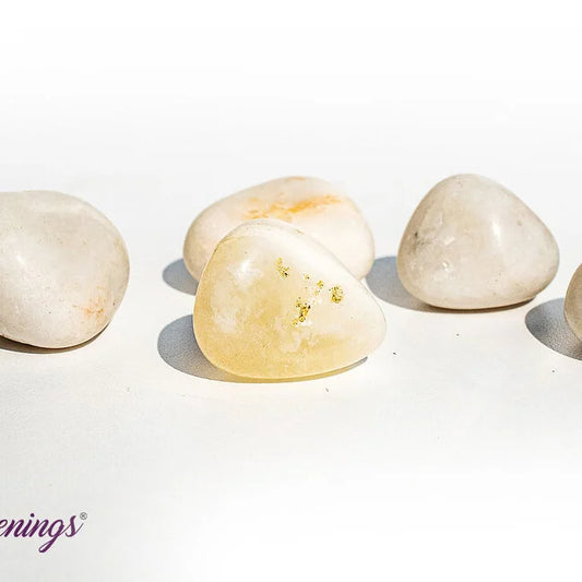 White Agate - Tumbled Snow White - Milky White