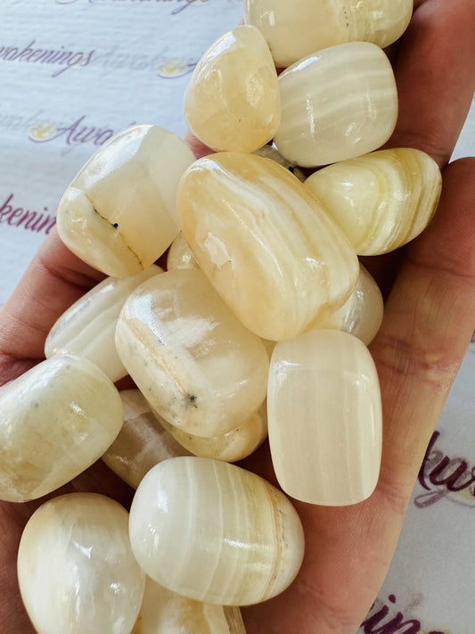 Zebra Calcite - Tumbled