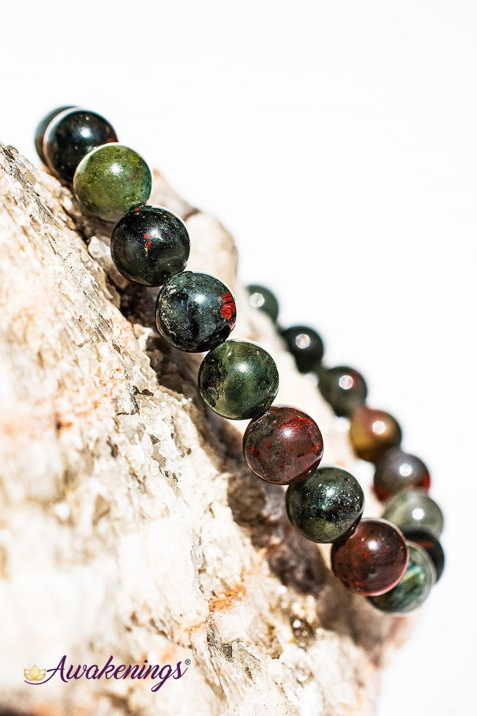 African Bloodstone/Seftonite Bracelet-8mm