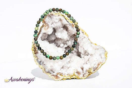African Turquoise Bracelet-4mm