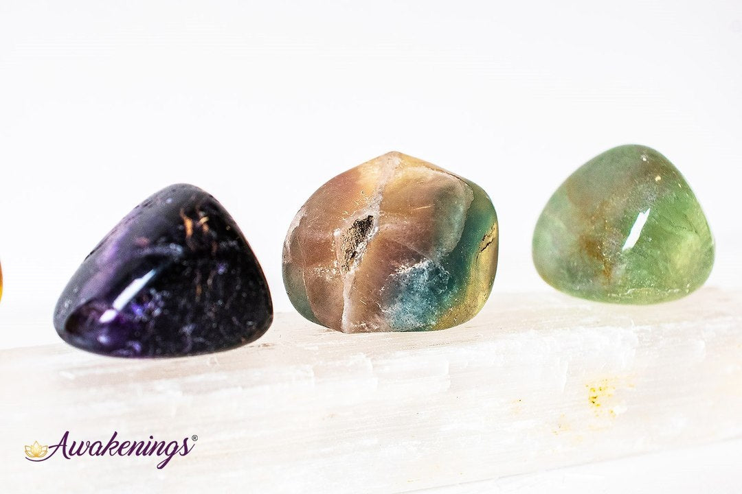 Rainbow Fluorite Large Tumbled