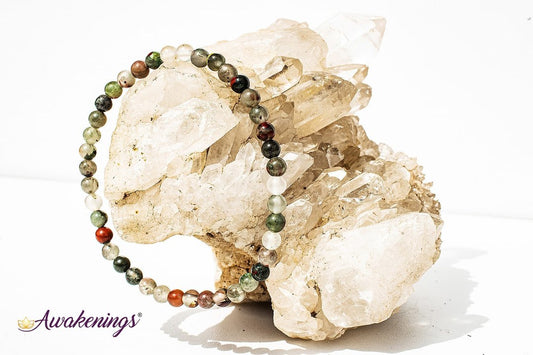 African Bloodstone/Seftonite Bracelet-4mm