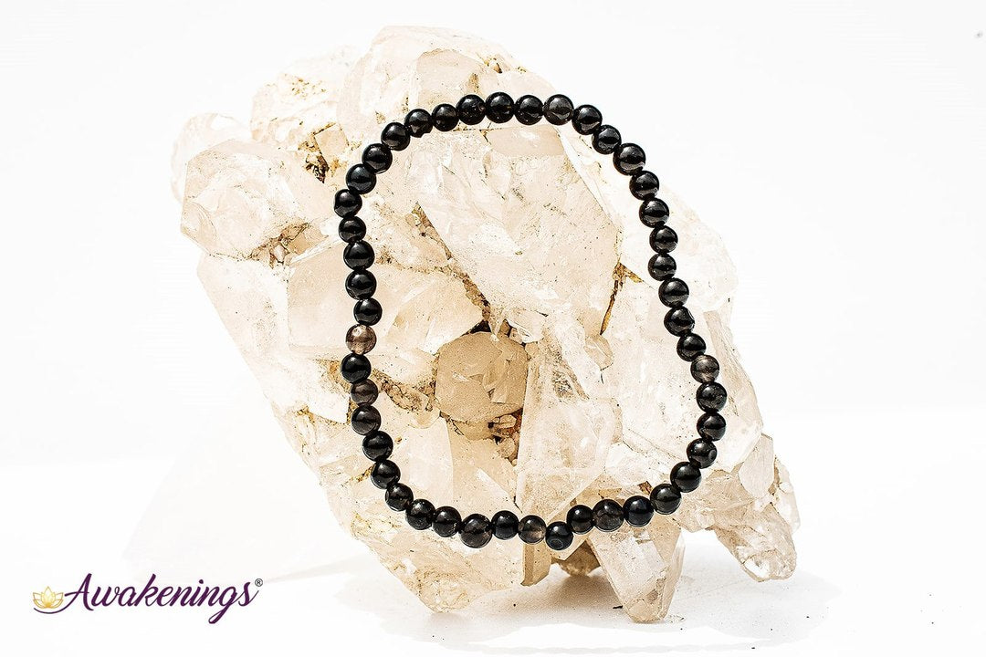 Black Tourmaline Bracelet- 4mm