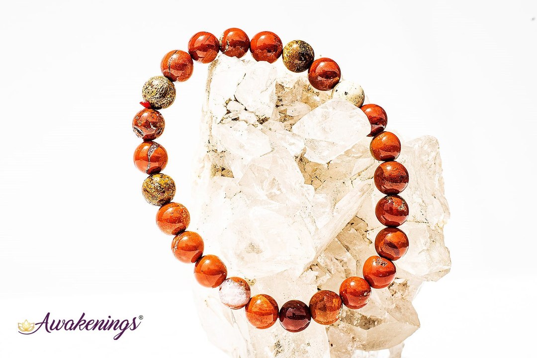 Brecciated Red Jasper Bracelet-8mm