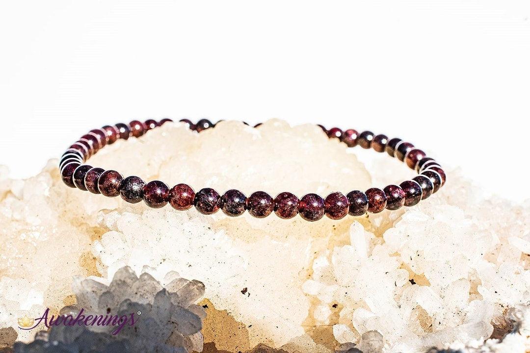 Garnet Bracelet- 4mm