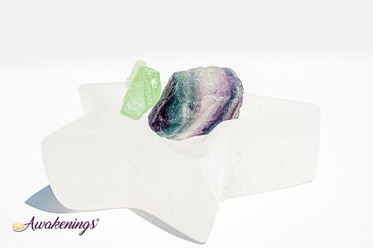 Selenite/Satin Spar Star Charging Bowl