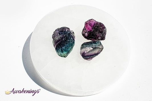 Selenite/Satin Spar Charging Disk/Plate-6" Large