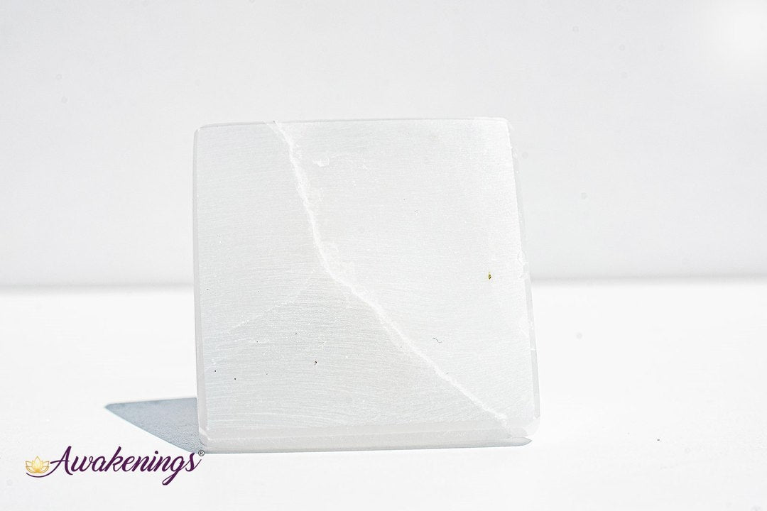 Selenite/Satin Spar Small Pyramid 2"