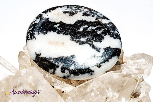 Zebra Agate Worry Stone- Large Oval