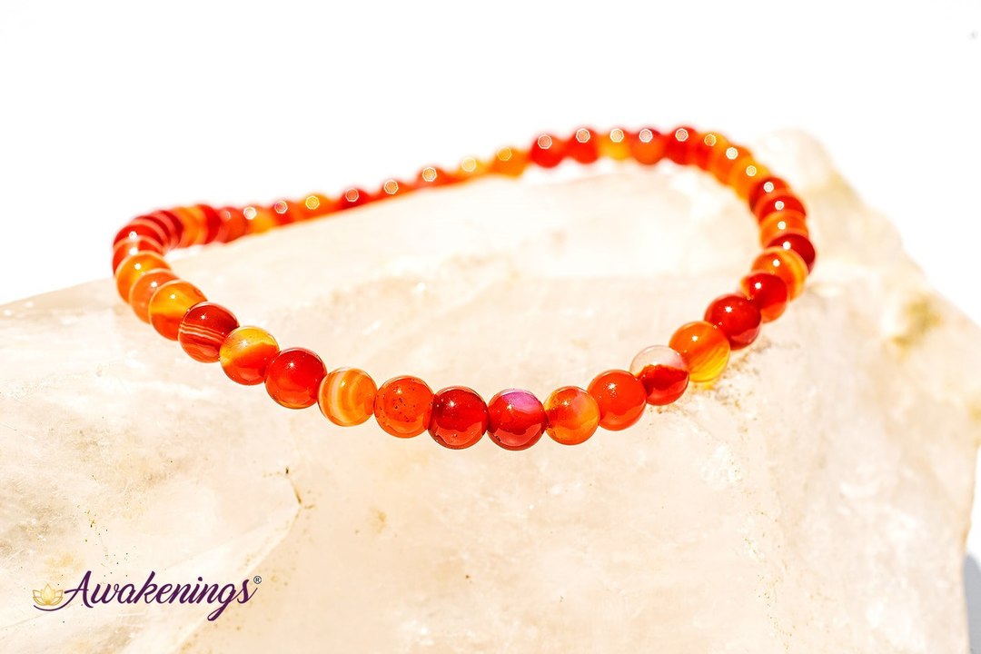 Carnelian Bracelet-4mm