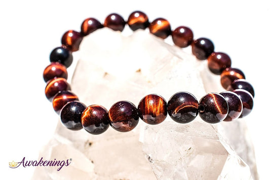 Red Tigers Eye Bracelet- 8mm