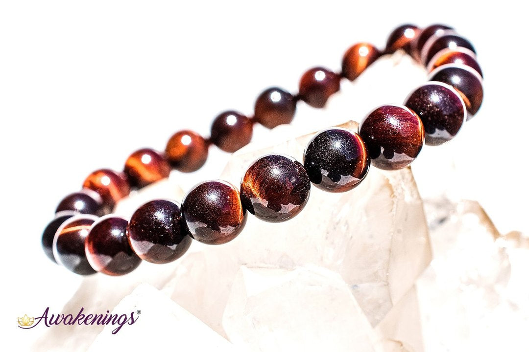 Red Tigers Eye Bracelet- 8mm
