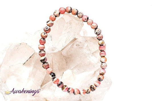 Rhodochrosite Bracelet- (4-6mm)