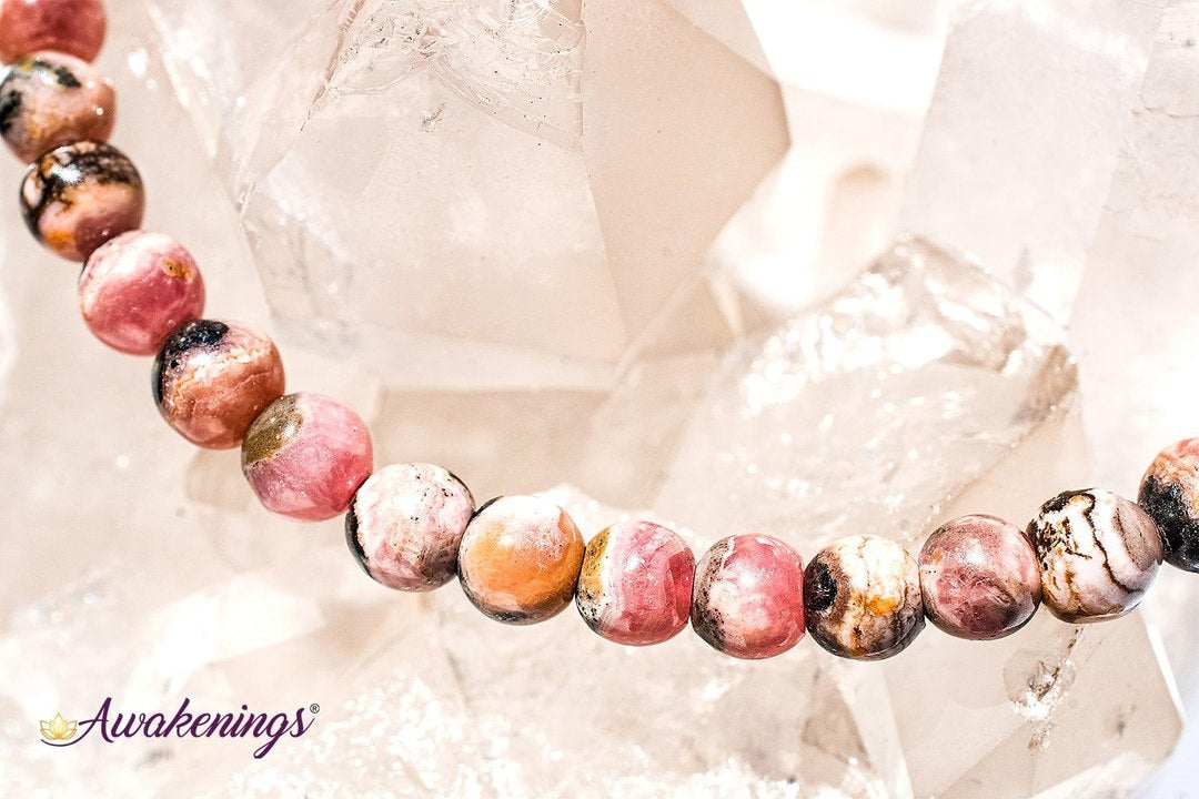 Rhodochrosite Bracelet- (4-6mm)