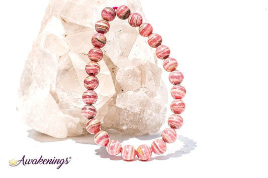 Rhodochrosite Bracelet- (6-8mm)