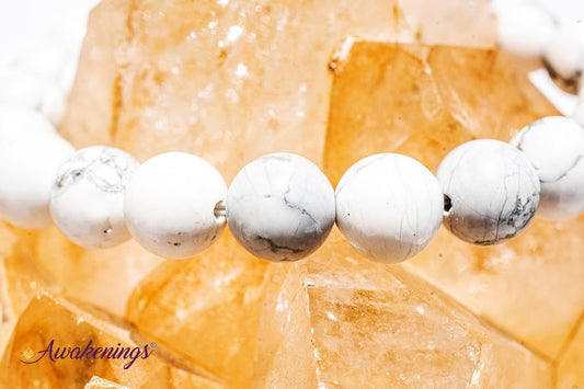 White Howlite Bracelet-8mm