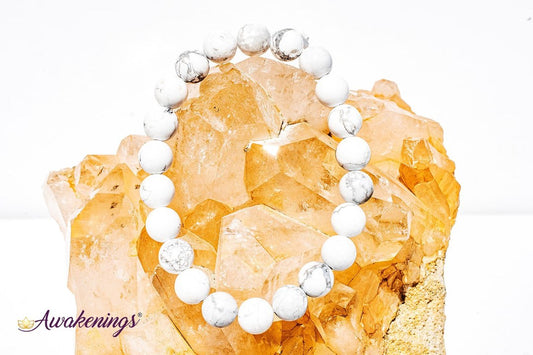 White Howlite Bracelet-8mm