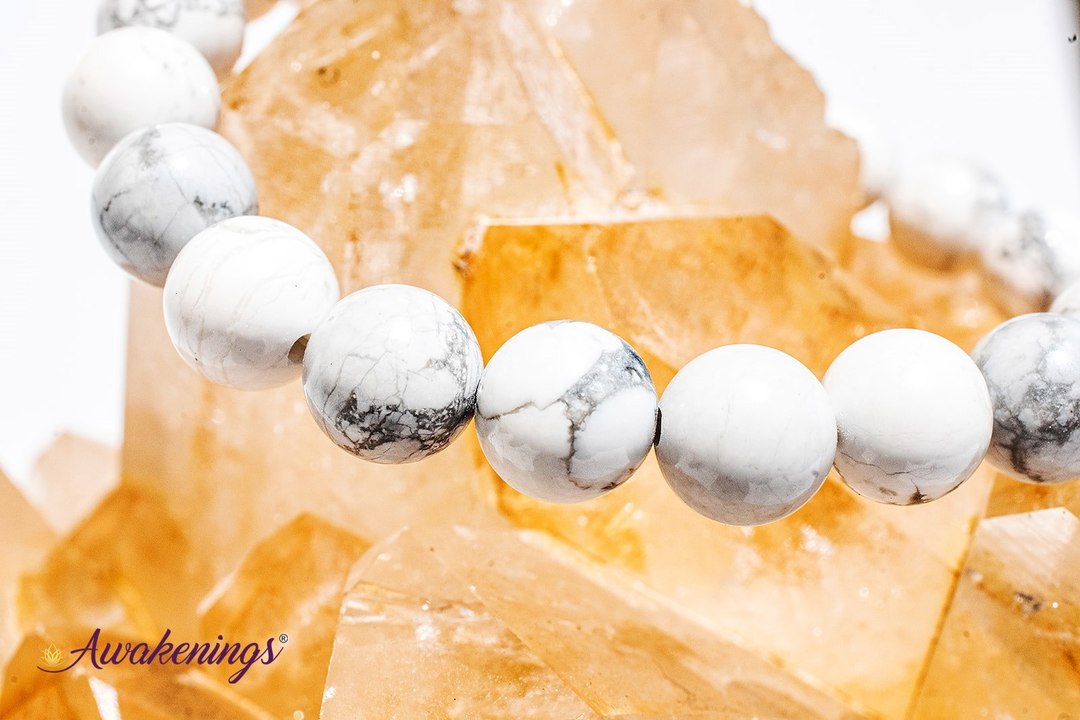 White Howlite Bracelet-8mm