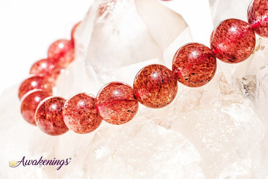 Strawberry Quartz (AAA Grade) Bracelet-8mm
