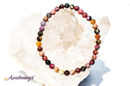 Mixed Tourmaline Bracelet-5-7mm