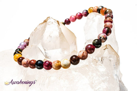 Mixed Tourmaline Bracelet-5-7mm