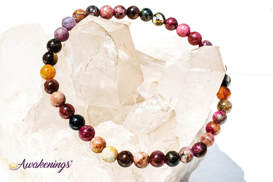 Mixed Tourmaline Bracelet-5-7mm