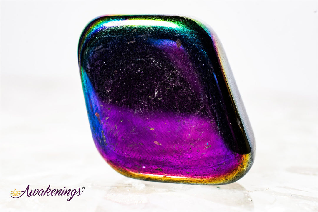Magnetic Rainbow Hematite - Tumbled
