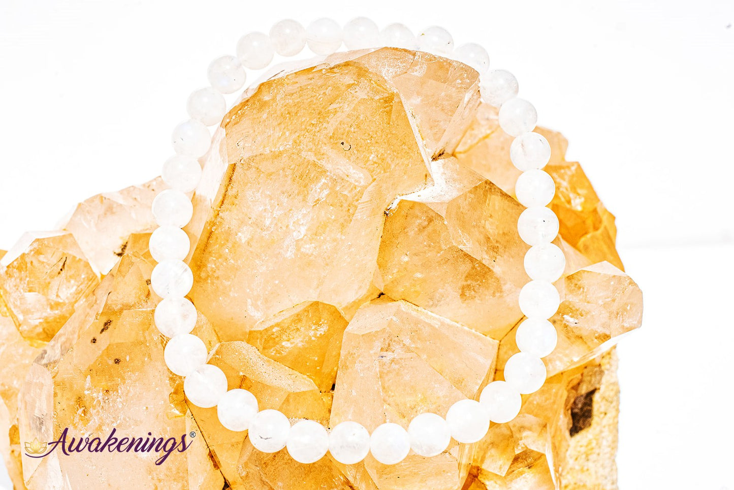 Rainbow Moonstone Bracelet - 6-8mm