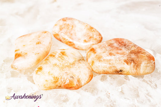 Sunstone (Heliolite) - Tumbled