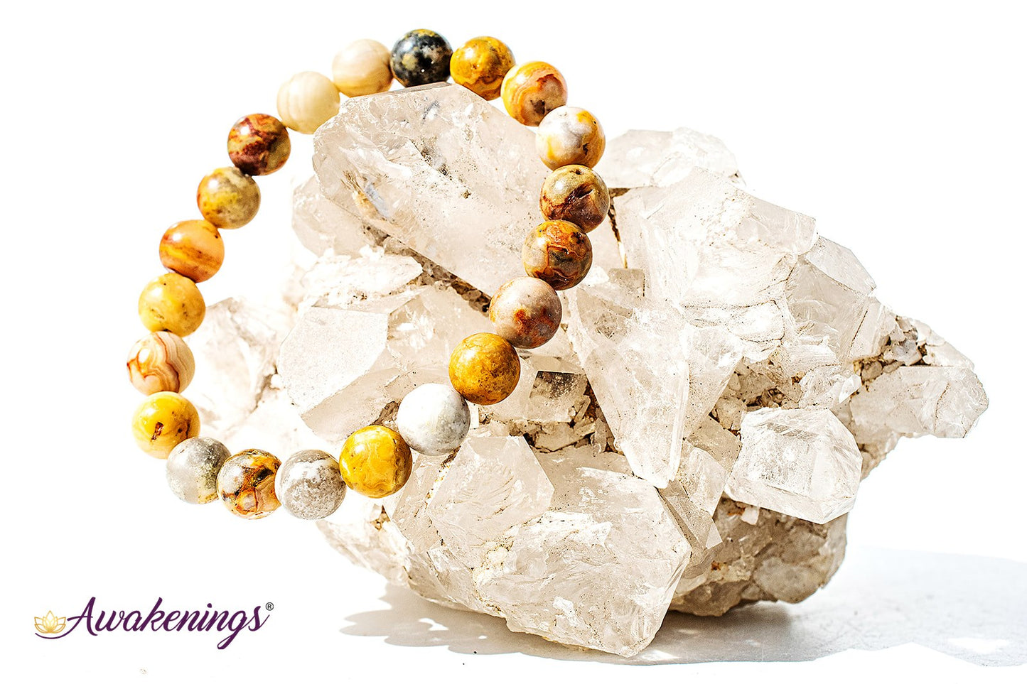 Crazy Lace Agate Bracelet - 8mm