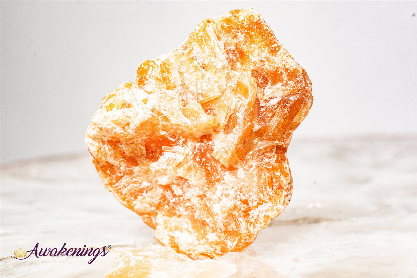 Dark Orange Calcite - Rough Raw Natural