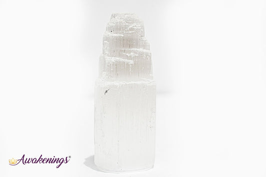 Selenite/Satin Spar Iceberg Tower- Extra Small 2"