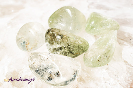 Clear Prasiolite- Tumbled