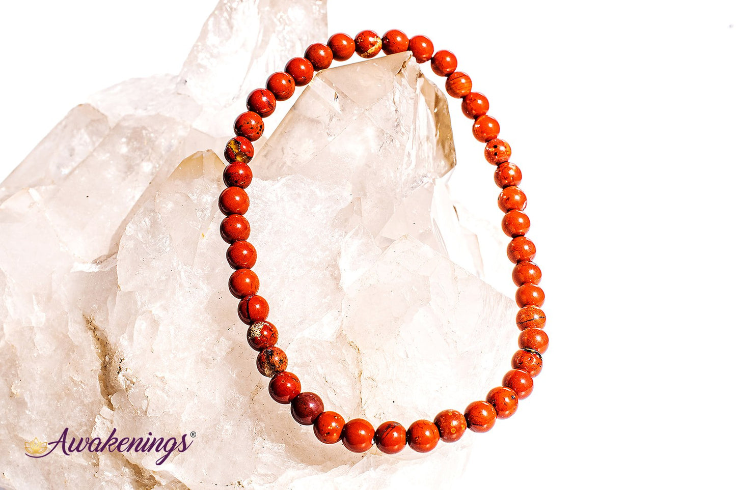 Brecciated Red Jasper Bracelet-4mm