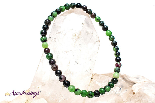 Ruby Zoisite Bracelet- 4mm