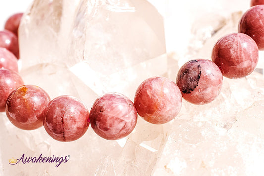 Strawberry Quartz Bracelet- 8mm