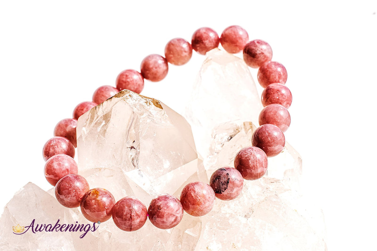 Strawberry Quartz Bracelet- 8mm