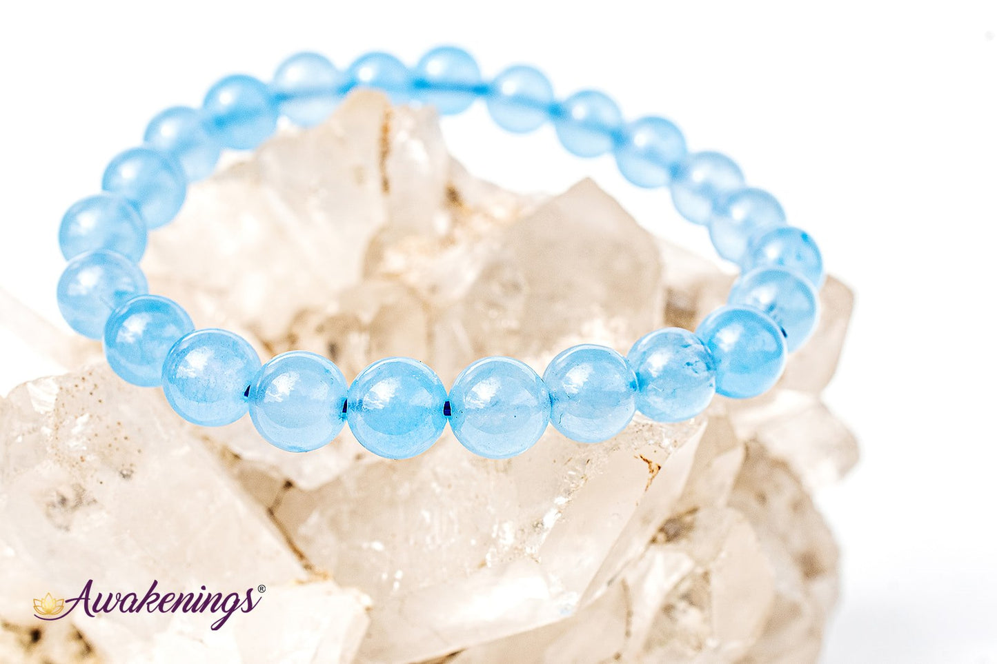 Blue Chalcedony Bracelet- 8mm