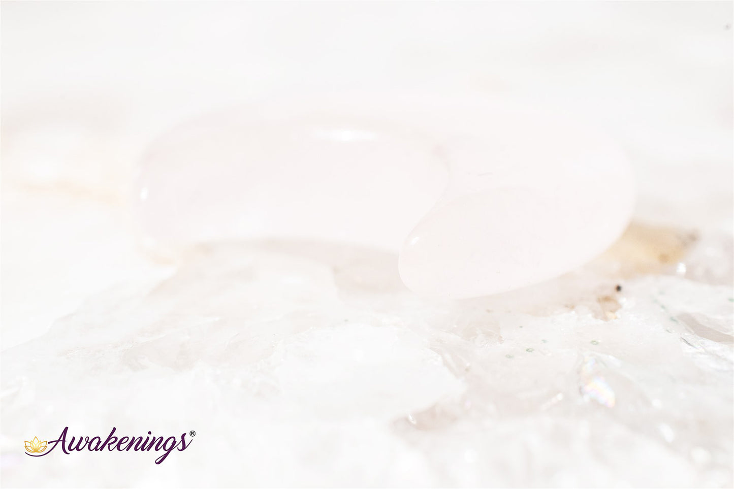 Rose Quartz Crescent Moons-Medium