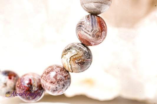 Laguna Lace Agate Bracelet-8mm