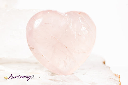 Rose Quartz Heart - Small (1")