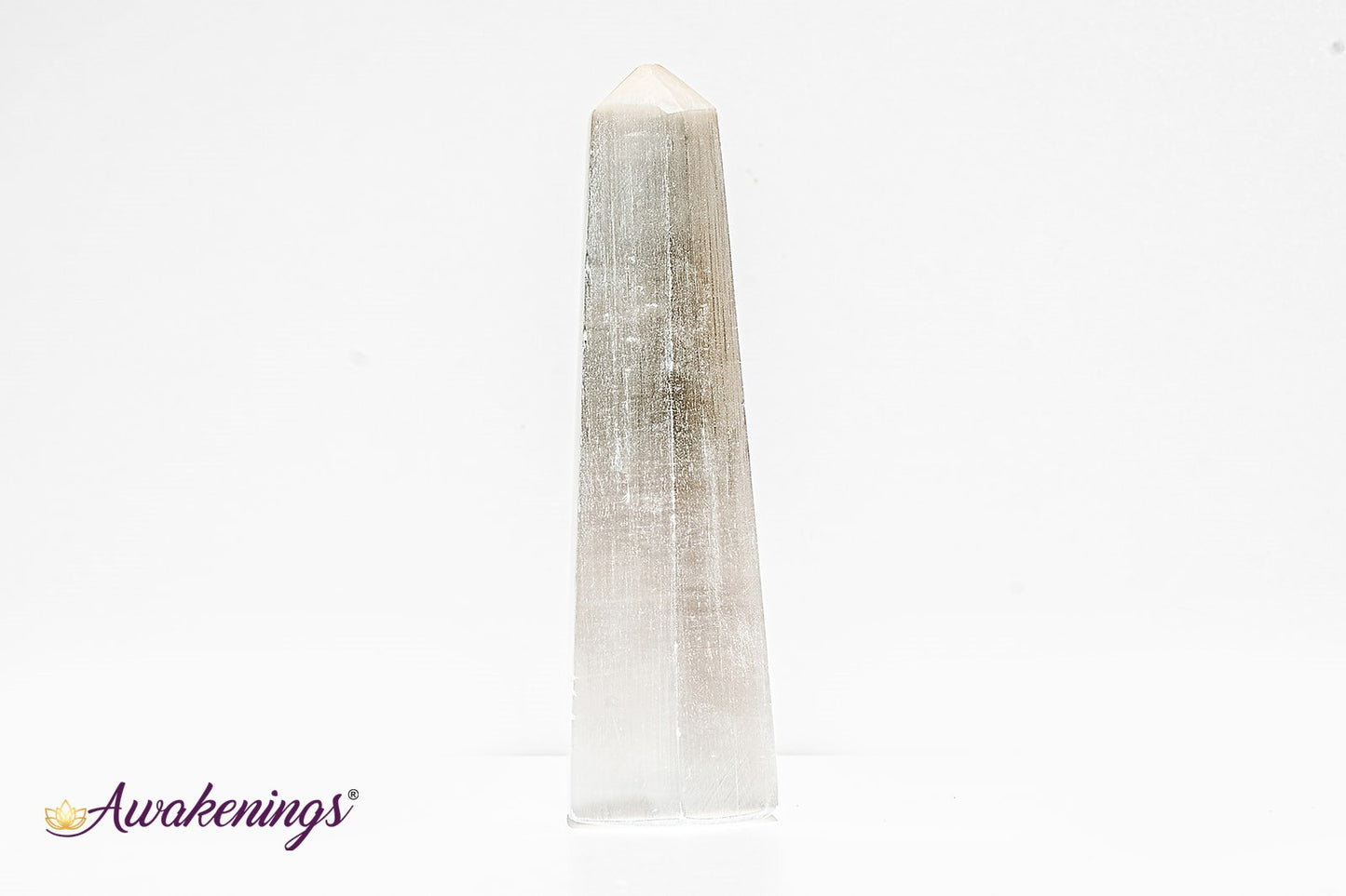 Selenite/Satin Spar Hexagon Tower