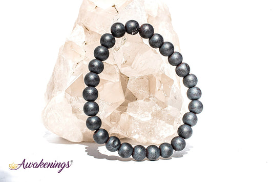 Matte Hematite Bracelet-8mm